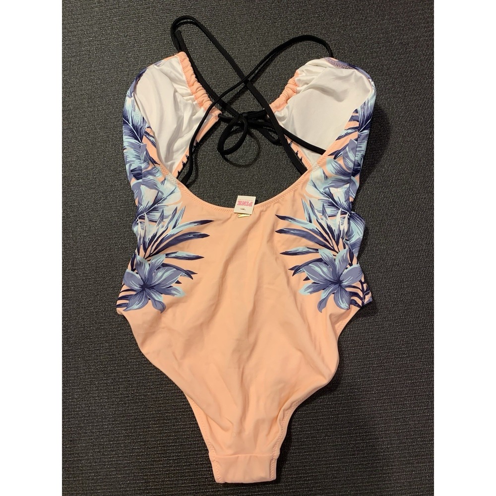 New Victoria's Secret Pink‎ Swimsuit Onepiece Island Tropic Palm Sexy Womens M - Picture 4 of 4